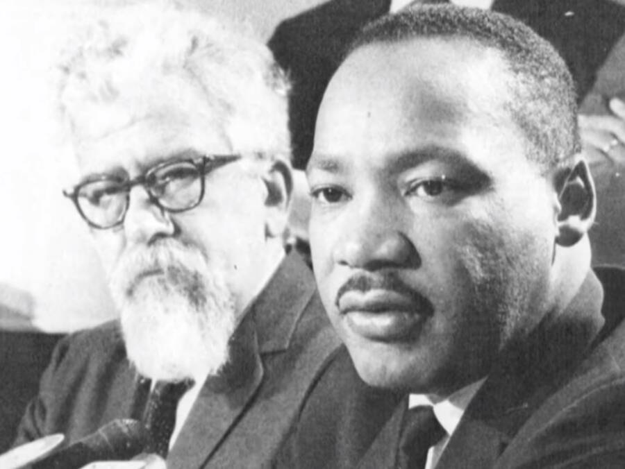 Abraham Joshua Heschel with Dr Martin Luther King